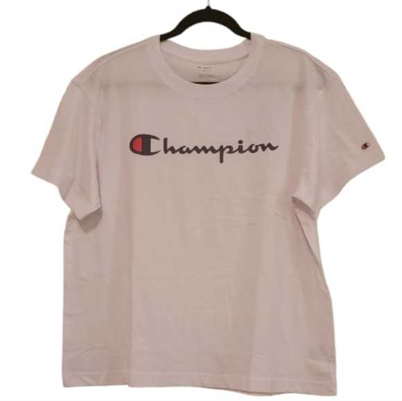 Champion Tops - White Champion Women's Logo T-Shirt